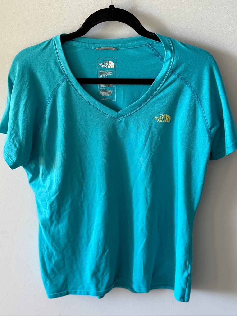 The North Face Women's Teal V-Neck Short Sleeve Tee